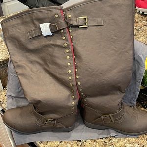 Women's Wide Calf Spokane Studded Knee High Boots